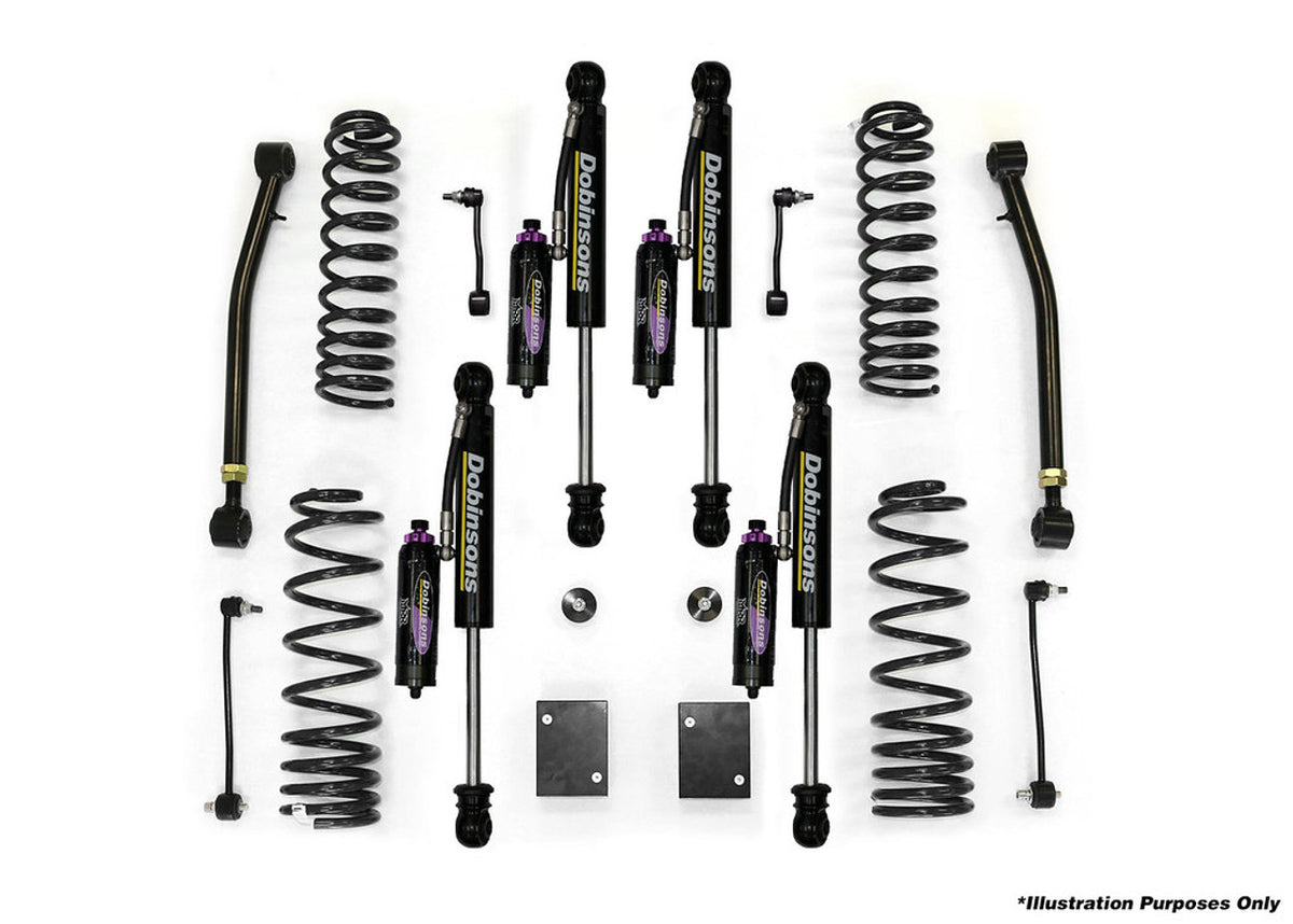 Dobinsons 33.5" MRR 3Way Adjustable Suspension Lift Kit Jeep Wrangle
