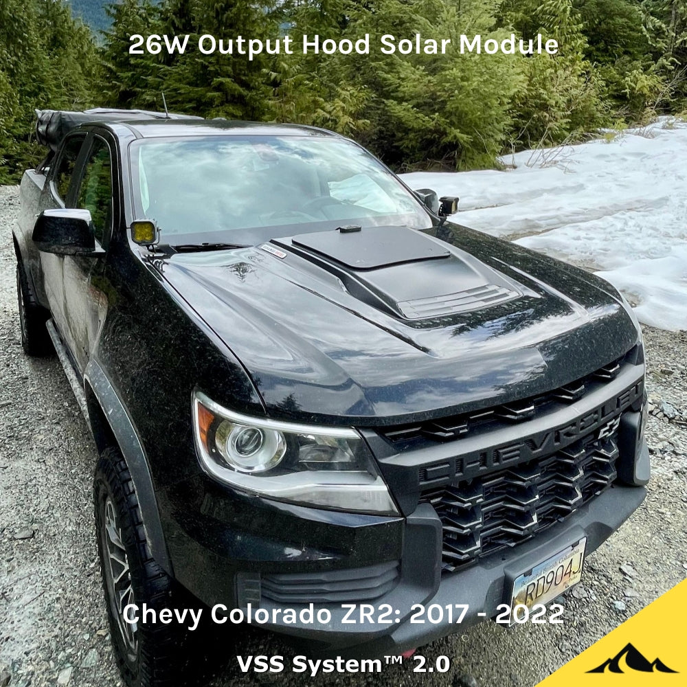 VSS System™ | Hood Mounted Solar Panels | Cascadia 4x4